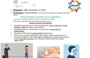 Saha çalışmaları bugün başlayan tıbbi mümessillerden açıklama