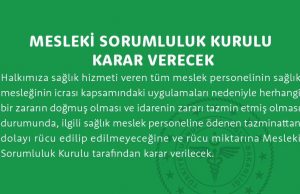 “MALPRAKTİS davalarıyla ilgili düzenleme TAZMİNAT konusunda tarihi bir sonuç doğuruyor”