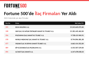 Fortune 500’de İlaç, Ecza ve Hastane Firmaları Yer Aldı